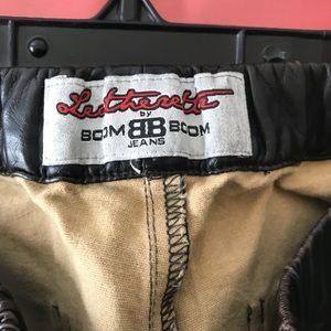 Leatherette Black jeggings